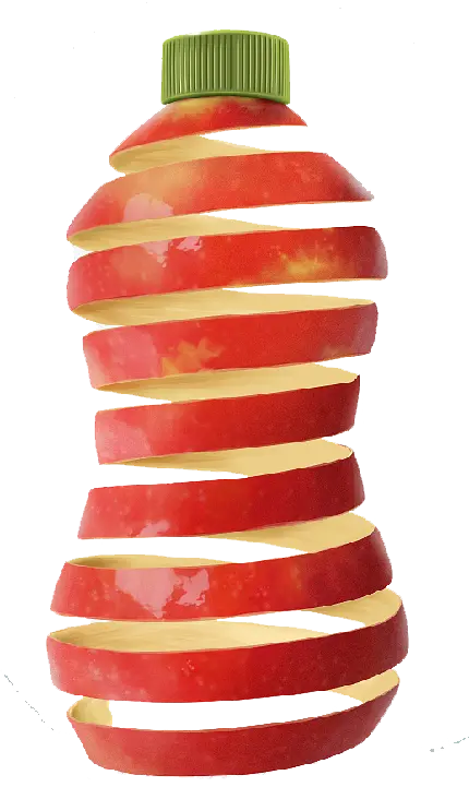 عکس خلاقانه آبمیوه سیب قرمز با فرمت PNG و کیفیت Full Hd
