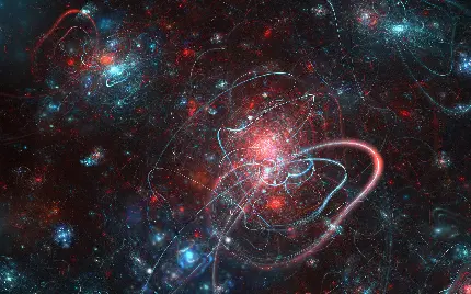 عکس زمینه انتزاعی از فضا و کهکشان اچ دی HD
