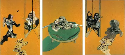 نقاشی سه گانه - مطالعاتی از بدن انسان 1970 فرانسیس بیکن