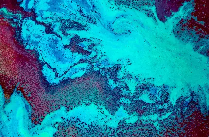 تصویر زمینه تکسچر مایع با طیف های مختلف رنگ آبی آسمانی