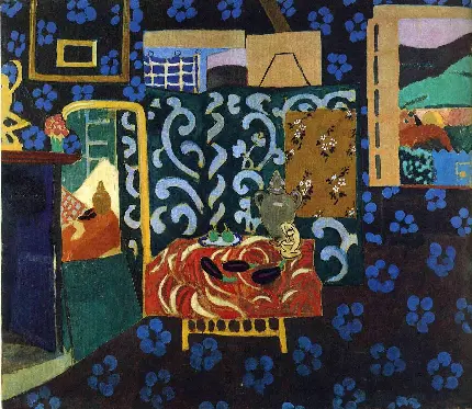 اثر هنری Still life with aubergines in 1911 از Henri Matisse