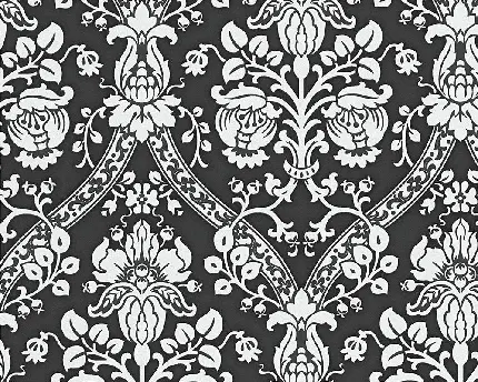 دانلود طرح جدید سیاه سفید گلگلی سنتی به سبک باروکی