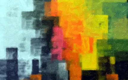 نقاشی کوبیسم چند رنگ و تماشایی با بهترین کیفیت