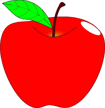 تصویر png و دور بری شده سیب قرمز بدون زمینه 