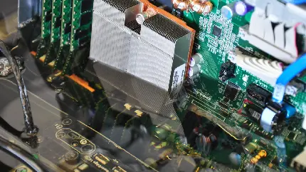 تصویر جزئی از قسمت سخت افزاری رایانه و کامپیوتر مناسب پروفایل تعمیراتی ها 
