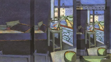 The violinist at the window 1918 اثر هنری از Henri Matisse