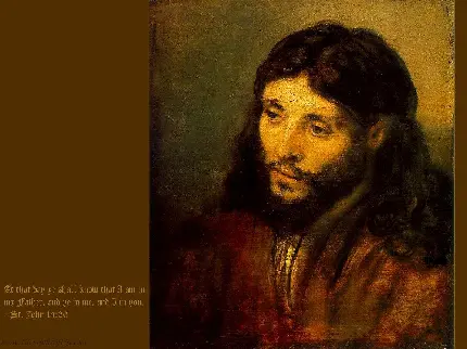 تابلو نقاشی مقدس مسیح از آثار دیدنی رامبرانت