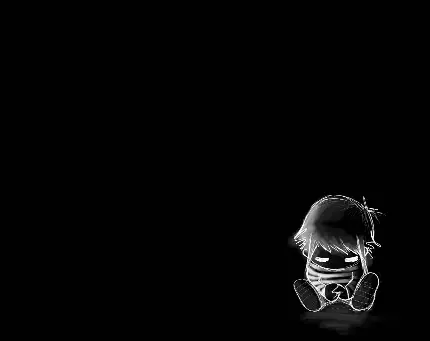 دانلود عکس پسر بچه گرافیکی سیاه و سفید غمگین و افسرده برای پروفایل 