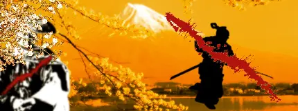 بهترین عکس استوک دوئل سامورایی Samurai Duel برای چاپ تابلو 