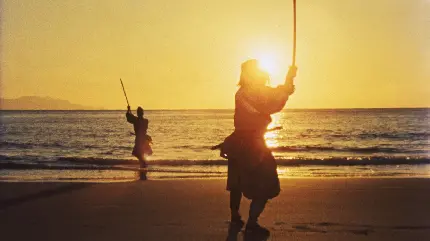 دانلود عکس جنگ سامورایی ها در غروب آفتاب با عالی ترین کیفیت 