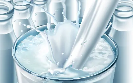 عکس کارتونی از شیر لبه برای تبلیغات محصولات لبنی کارخانه ها