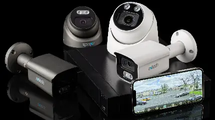 شیک ترین عکس دوربین های مداربسته با رنگ های سیاه و سفید