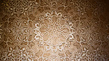 تصویر از طراحی اسلامی برای حکاکی و منبت کاری روی چوب 