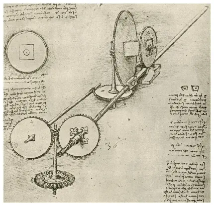 نقشه لئوناردو داوینچی در اختراع بالابر هیدرولیکی 