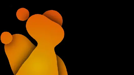 تصویر دیجیتالی از مایع نارنجی رنگ لامپ های گدازه ای