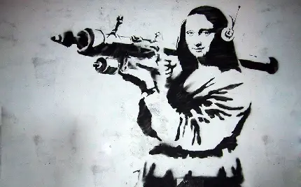 نقاشی بنکسی هنرمند خیابانی تاثیرگذار و فعال سیاسی
