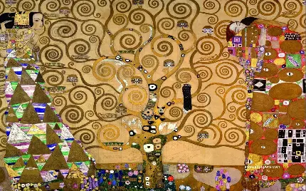 دانلود خاص ترین عکس نقاشی درخت زندگی اثر گوستاو کلیمت 