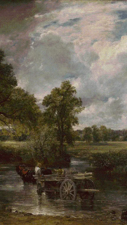 نقاشی طبیعت Nature از نقاش انگلیسی جان کانستبل سبک رمانتیک 