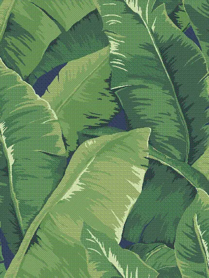 والپیپر تبلت از برگ موز نقاشی شده به صورت دیجیتالی