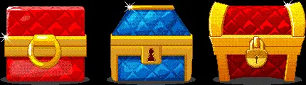 صندوقچه های گنج با طرح ها و رنگ های مختلف با فرمت PNG