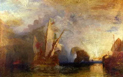 پربازدیدترین نقاشی هنری ویلیام ترنر به نام خشم اقیانوس 