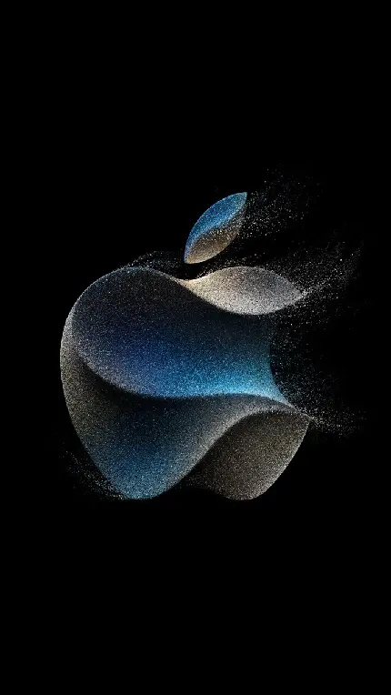 تصویر زمینه سیب گاز زده پر زرق و برق برای آیفون 15 پرو 