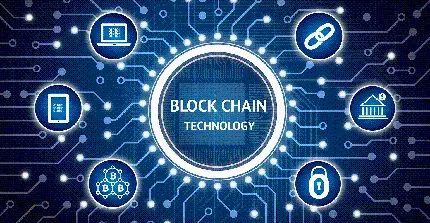 پردانلودترین تصویر طرح فناوری بلاک چین Blockchain 