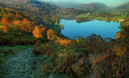 تصویر از مکان گردشگری رویایی لاگریگ فال یک طبیعت زیبا در انگلستان 