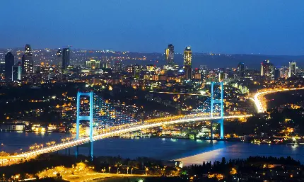 عکس استانبول پل بسفر یا پل شهدای 15 جولای با کیفیت خوب