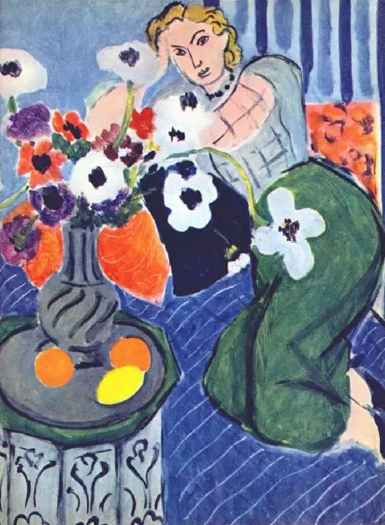 اثر Henri Matisse به نام L'Odalisque, harmonie bleue 1937