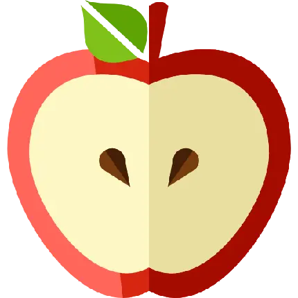 دانلود تصویر PNG سیب خوش رنگ قرمز بدون پس زمینه و بک گراند