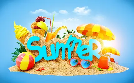جدیدترین عکس نوشته با متن تابستان گرم summer با کیفیت HD