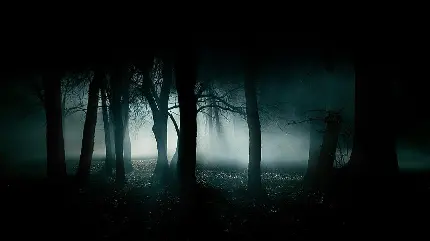 جنگل تاریک و مه آلود برای معرفی عکاسی به سبک گوتیک