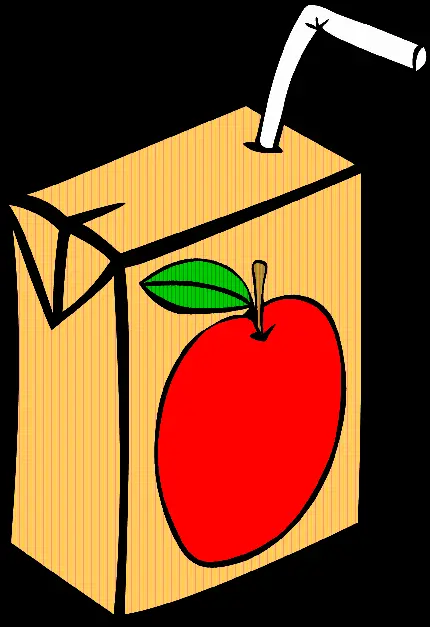 پربازدیدترین تصویر PNG فانتزی آبمیوه سیب قرمز در پاکت