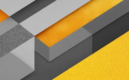 چاپ پوستر تصویر زمینه اشکال هندسی اچ دی در تم زرد و طوسی