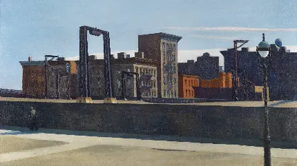 نقاشی ادوارد هاپر نیویورک - فروشگاه ویتنی سبک امپرسیونیسم 1882–1967