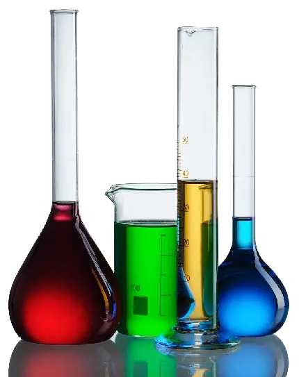 دانلود عکس واقعی انواع شیشه های آزمایشگاهی با رنگ های مختلف 
