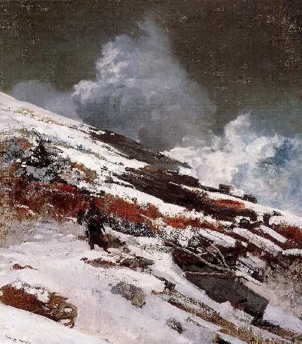 تابلوی نقاشی ساحل زمستانی 1890 - اثر وینسلو هومر