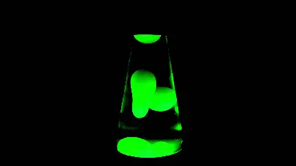 عکس استوک لامپ گدازه ای با رنگ سبز برای کامپیوتر 