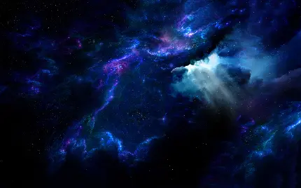 زیباترین تصویر زمینه سحابی آبی برای ارتباط عمیق با کیهان
