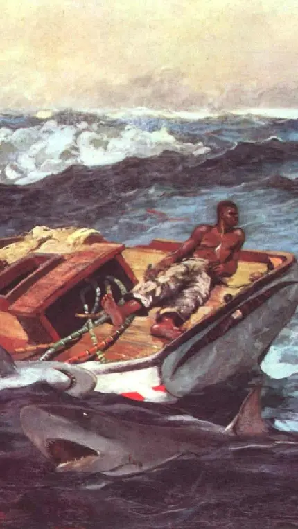 نقاشی گلف استریم، 1899، (1943) وینسلو هومر