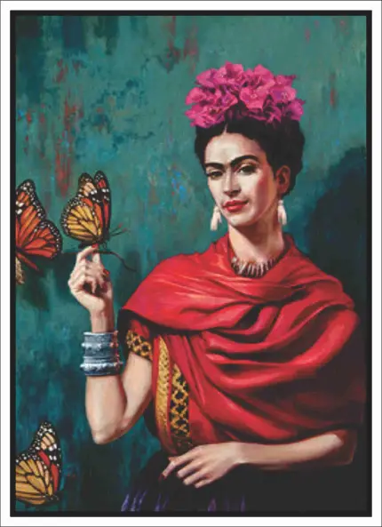 نقاشی فریدا کالو با ماریپوزاس فریدا کالو هنر دیجیتال