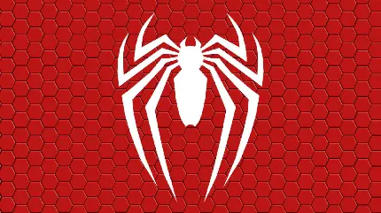دانلود طرح لوگوی مرد عنکبوتی یا اسپایدر من با بکگراند قرمز 