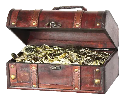 دانلود عکس صندوقچه واقعی گنج دزد های دریایی پر از سکه ها و جواهرات طلا 