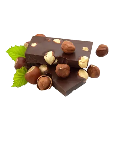دانلود PNG رایگان شکلات فندقی تخته ای با کنتراست بالا