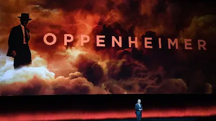 کاور تبلیغاتی فیلم oppenheimer از کریستوفر نولان