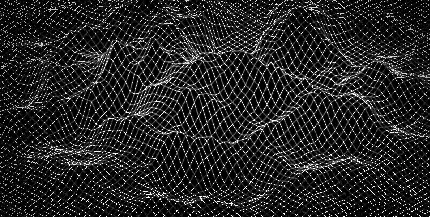 تصویر زمینه چشم انداز انتزاعی شبکه خاکستری فضای مجازی وایرفریم Wireframe 3D و سه بعدی