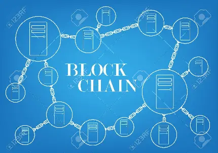 تصویر زمینه و والپیپر فناوری بلاک چین Blockchain 