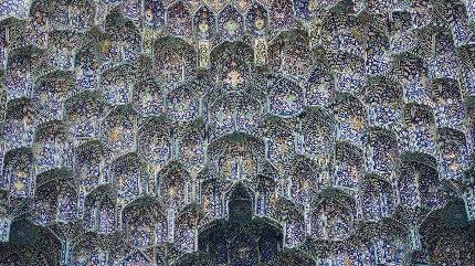 عکس با کیفیت از مسجد امام در سبک معماری ایرانی و اسلامی