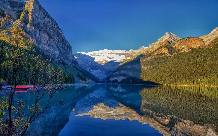 عکس زیبا از جاذبه طبیعی و پارک ملی بنف واقع در کانادا